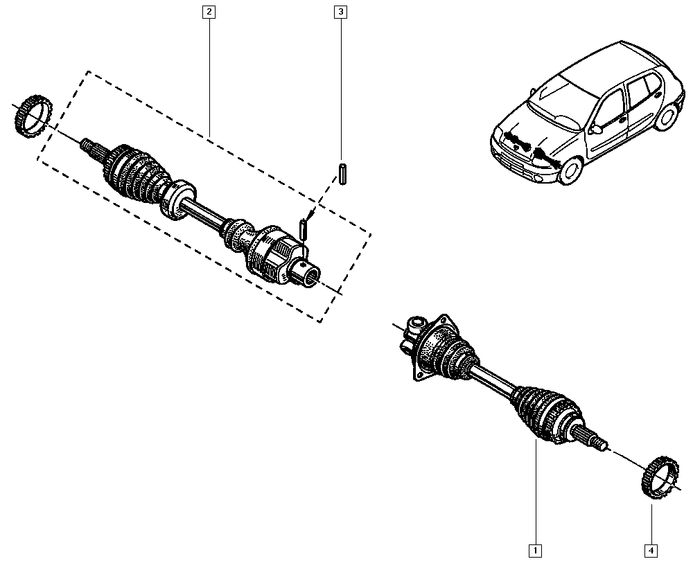 NISSAN 7700 110 484 - Jungčių komplektas, kardaninis velenas onlydrive.pro