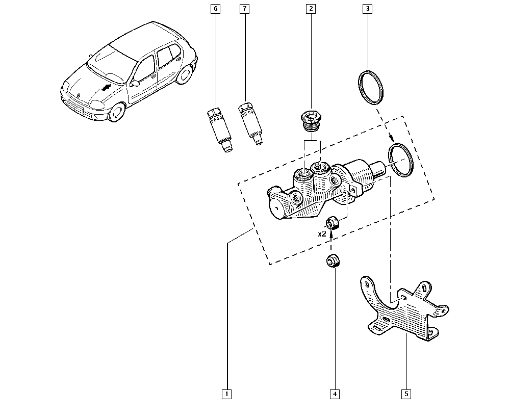 RENAULT 7701205742 - Peapiduri silinder onlydrive.pro