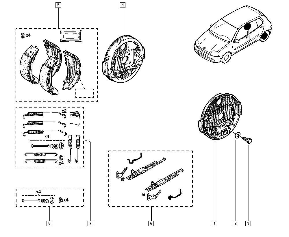 RENAULT 440263346R - Accessory Kit, brake shoes onlydrive.pro