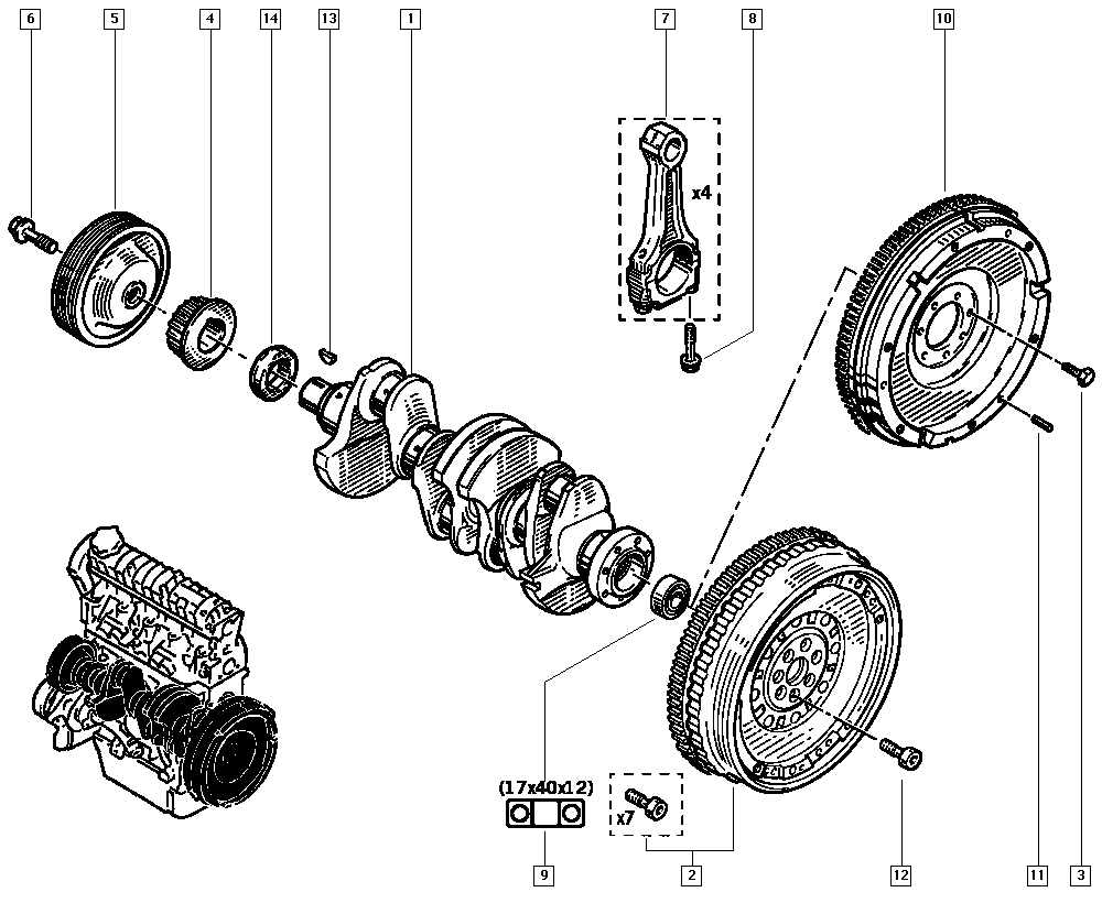 RENAULT 82 00 689 702 - Belt Pulley, crankshaft onlydrive.pro