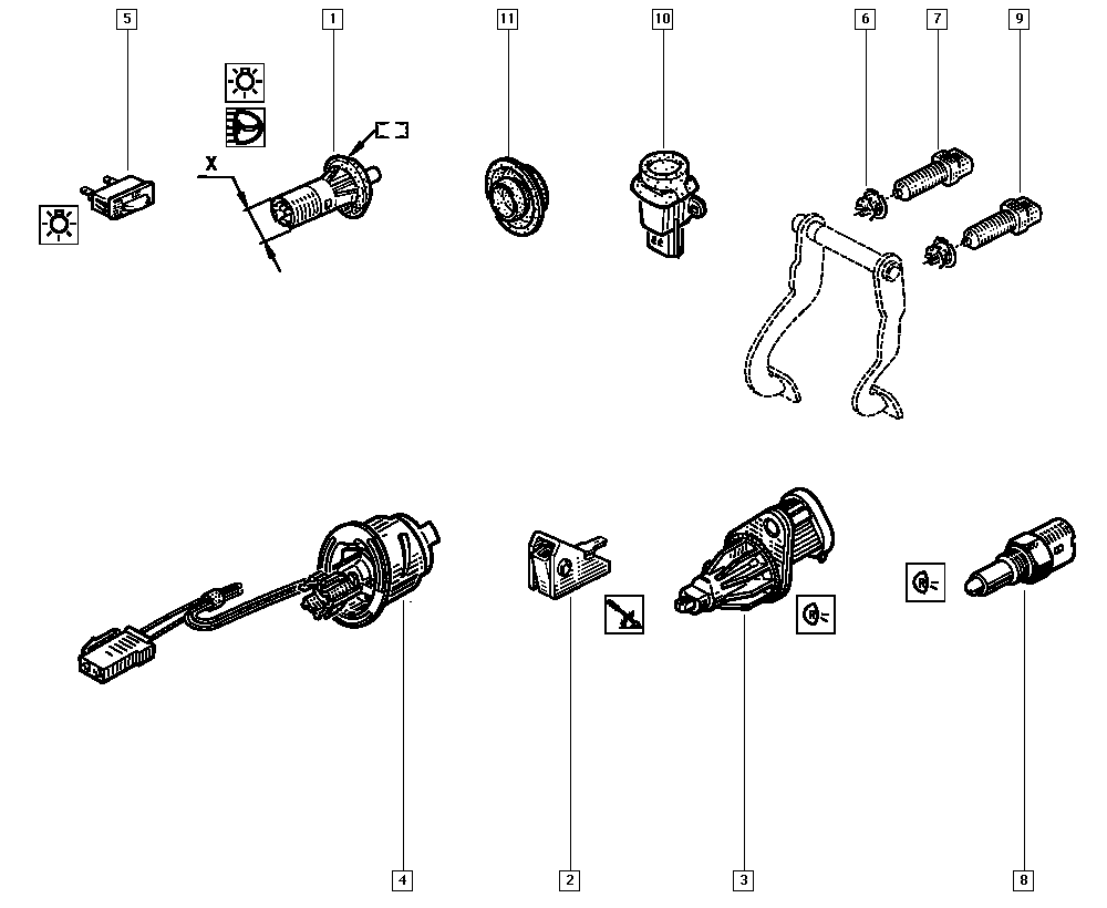 RENAULT 77 00 434 561 - Switches onlydrive.pro