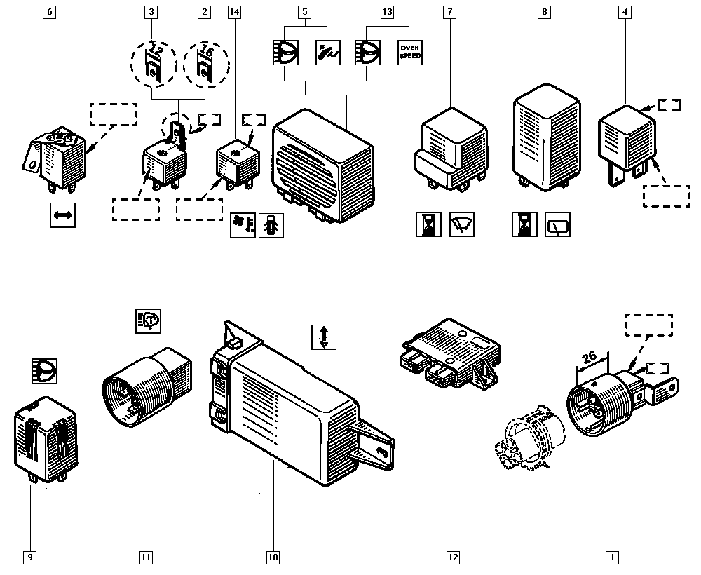 RENAULT 77 00 639 864 - Pagrieziena signāla pārtraucējs onlydrive.pro