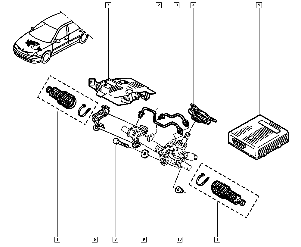 RENAULT 7701469657 - Bellow Set, steering onlydrive.pro