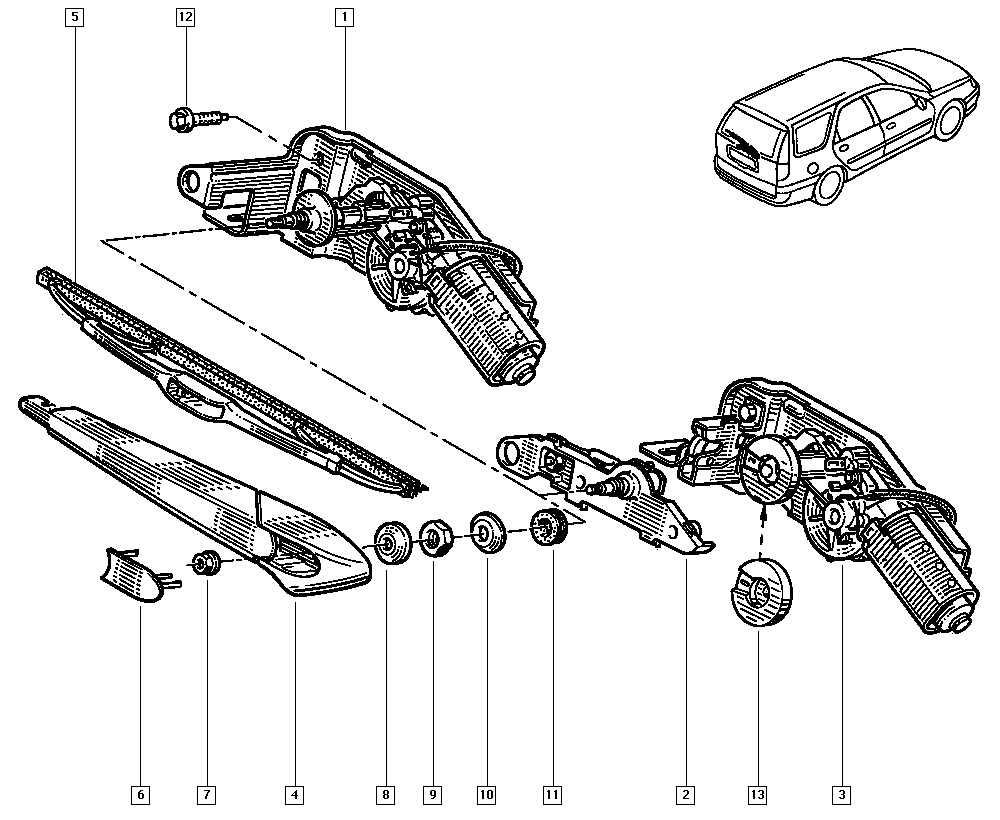 RENAULT 7701045747 - Wipers onlydrive.pro