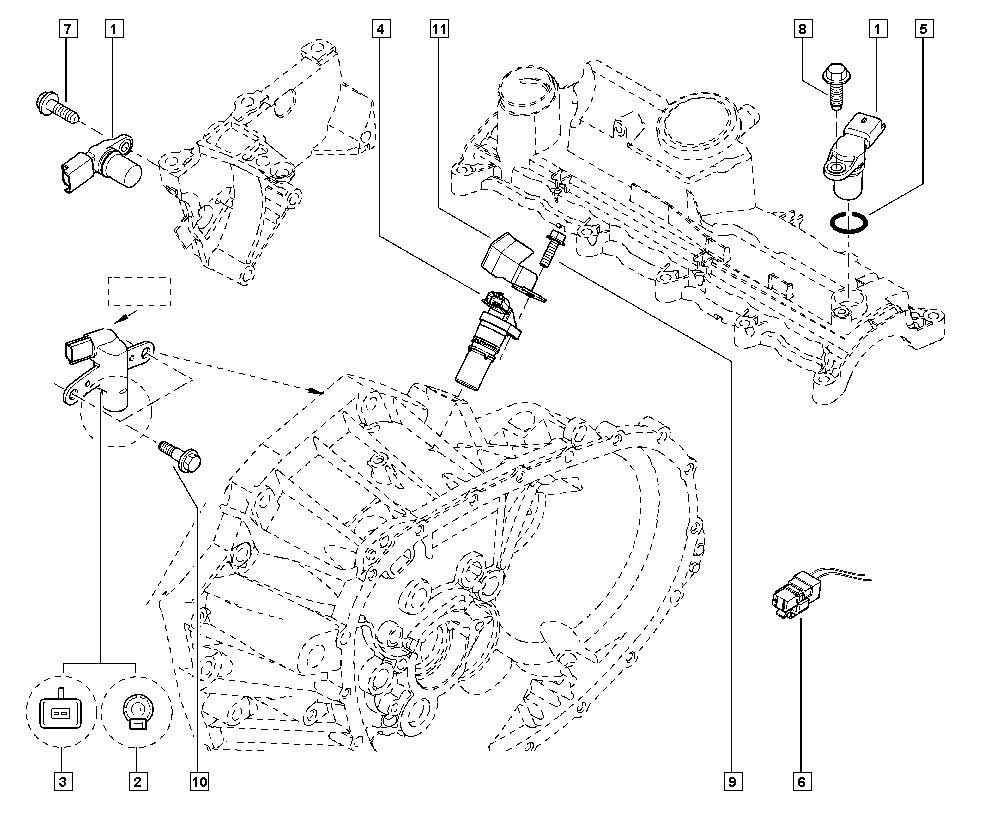 NISSAN 8200434068 - Impulsu devējs, Kloķvārpsta onlydrive.pro