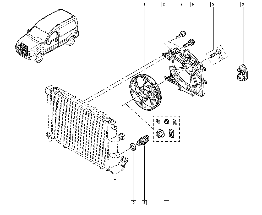 NISSAN 77 01 070 217 - Ventilators, Motora dzesēšanas sistēma onlydrive.pro