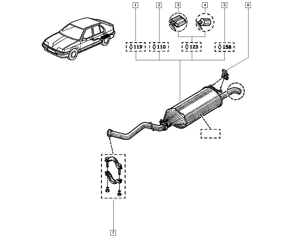 RENAULT 7700785798 - Bearing Bush, stabiliser onlydrive.pro