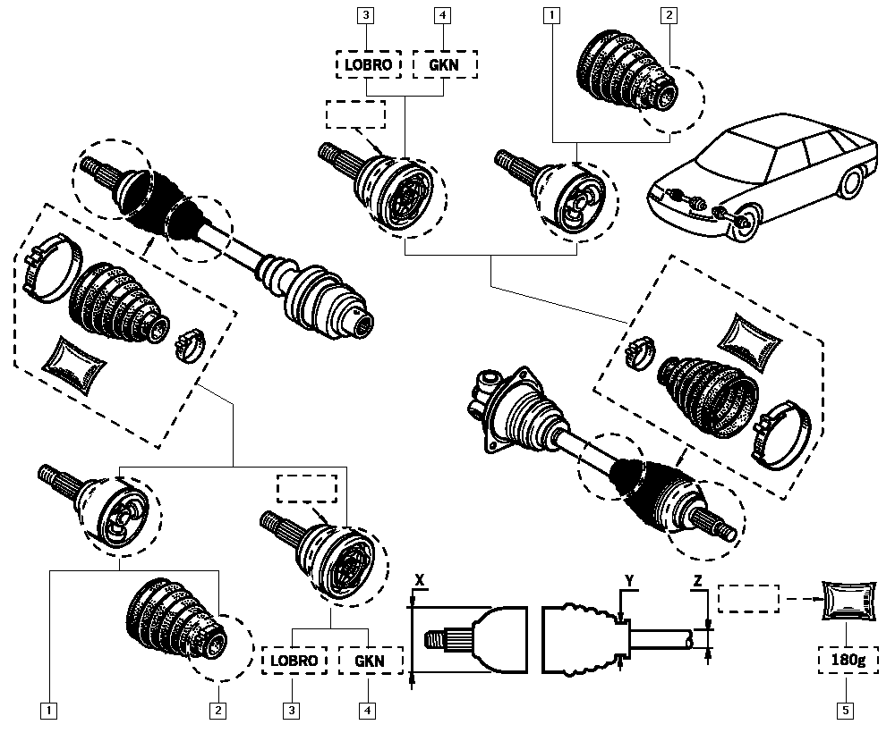 RENAULT 77 01 035 088 - Driveshaft onlydrive.pro