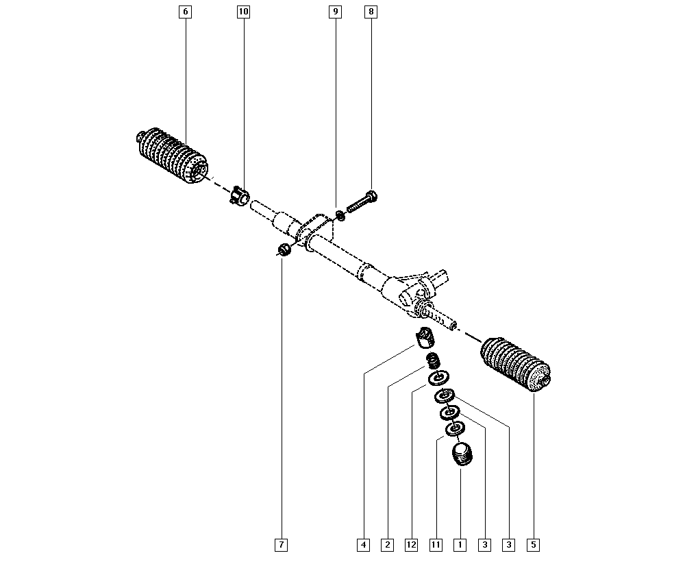 RENAULT 7701469497 - Kaitsekummikomplekt,rooliseade onlydrive.pro