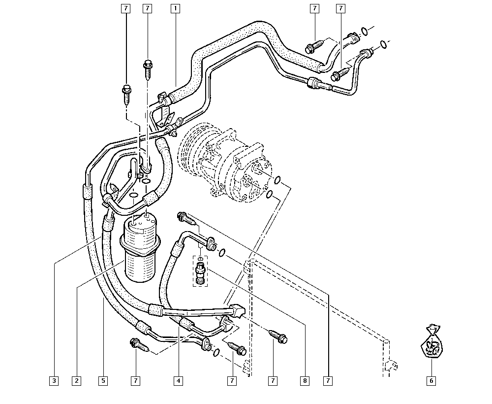 Opel 8200004174 - Kuivati,kliimaseade onlydrive.pro