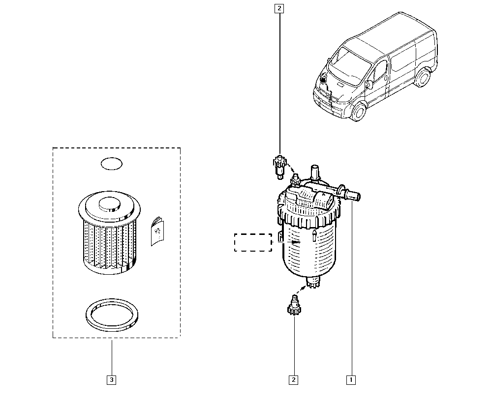 NISSAN 7701206928 - Топливный фильтр onlydrive.pro