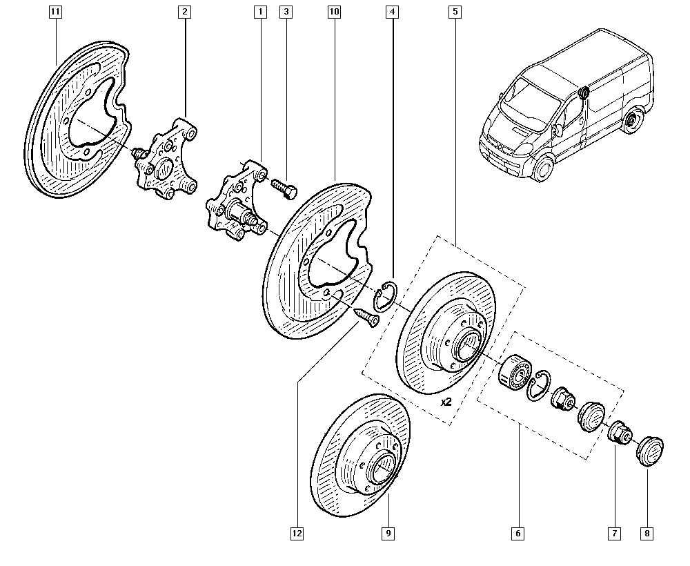 RENAULT 77 01 206 849 - Bearing Kit, wheel hub onlydrive.pro