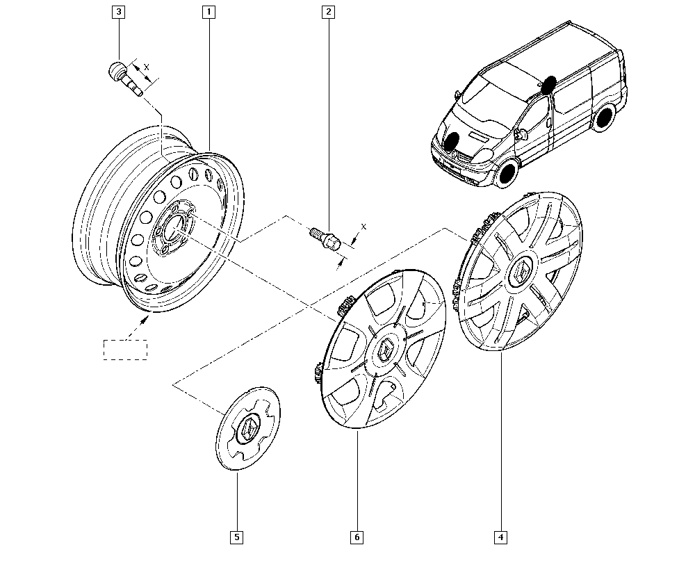 RENAULT 82 00 639 129 - Riteņa stiprināšanas skrūve onlydrive.pro