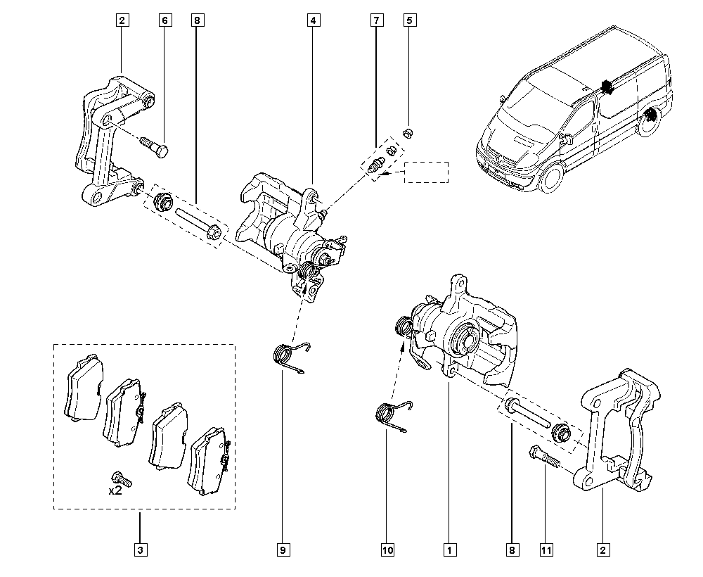 VW 77 01 054 772 - Brake calipers onlydrive.pro