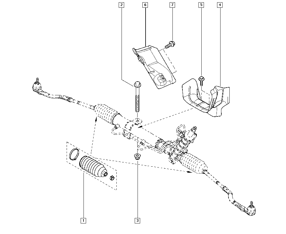 RENAULT 7701473334 - Bellow Set, steering onlydrive.pro