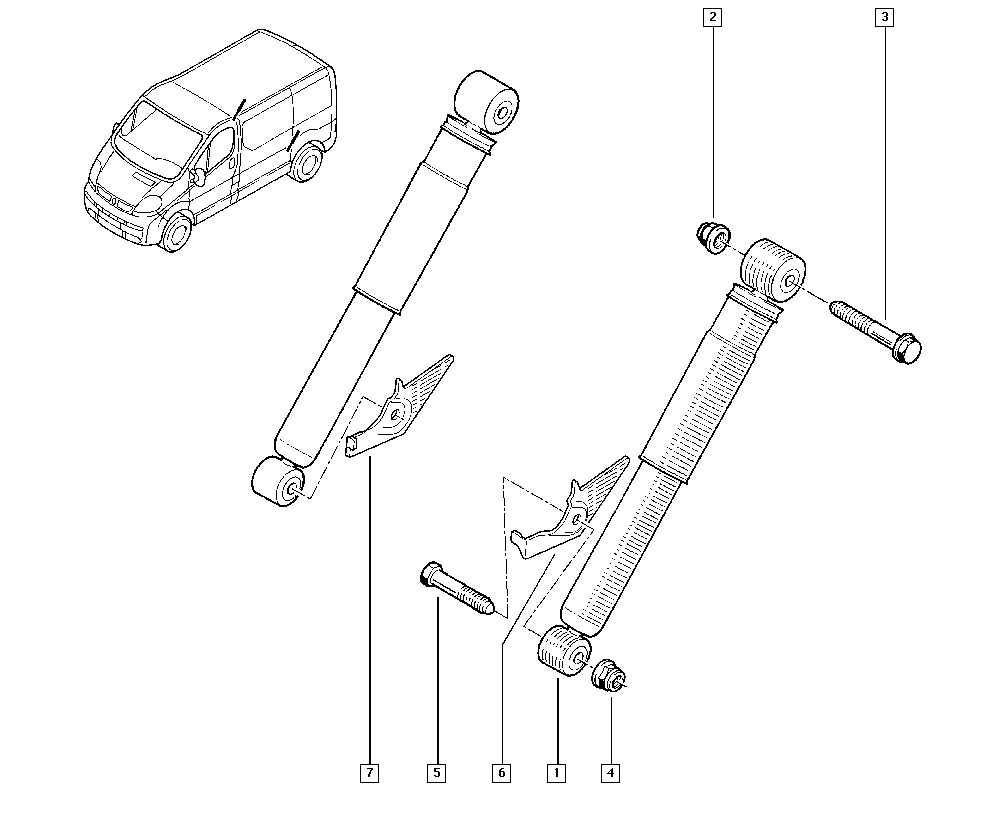 RENAULT 77 01 066 495 - Shock absorber onlydrive.pro