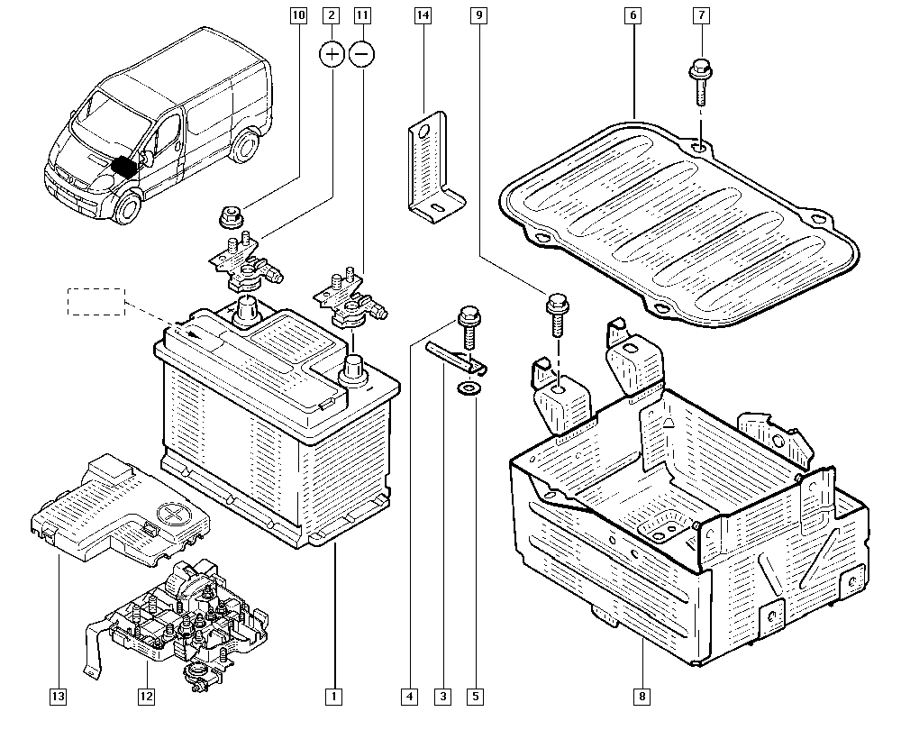 RENAULT 7711419086 - Battery onlydrive.pro