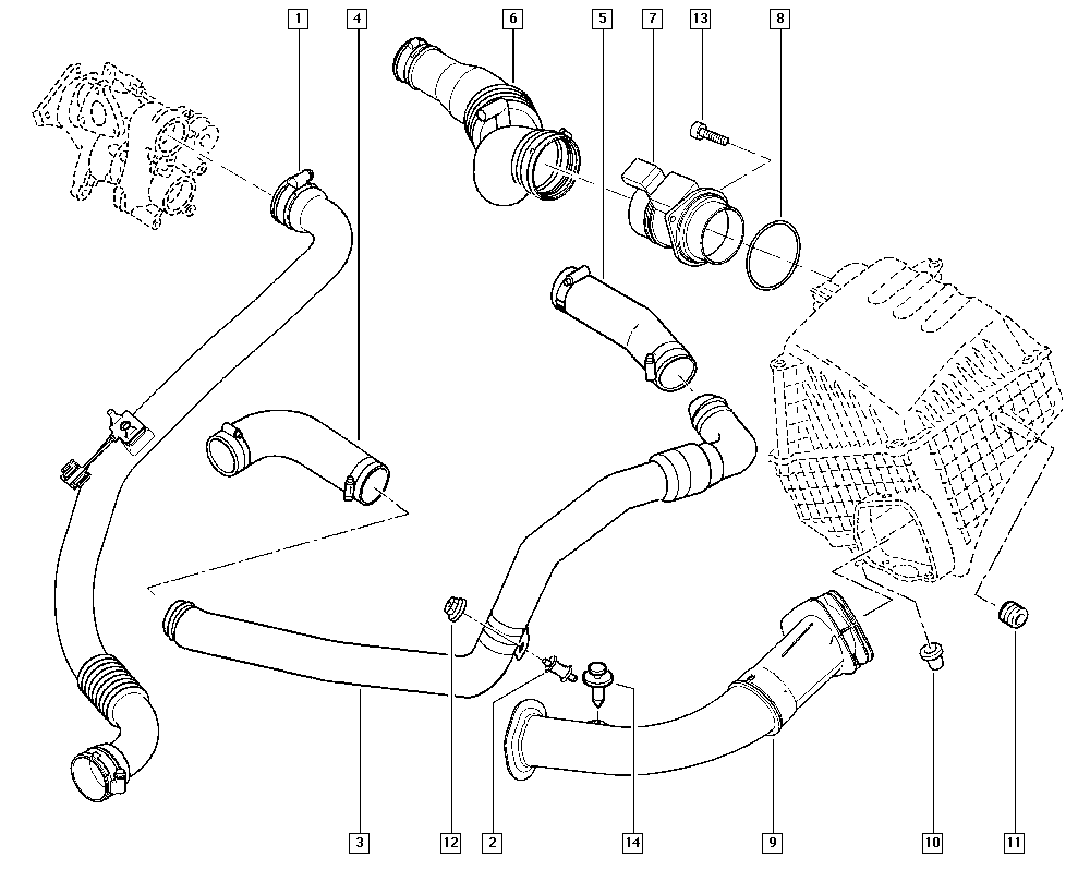 NISSAN 7700314057 - Air Mass Sensor onlydrive.pro