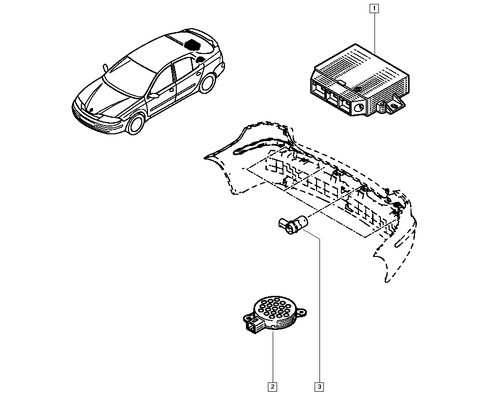 RENAULT 82 00 049 263 - Sensor, parkimisabi onlydrive.pro