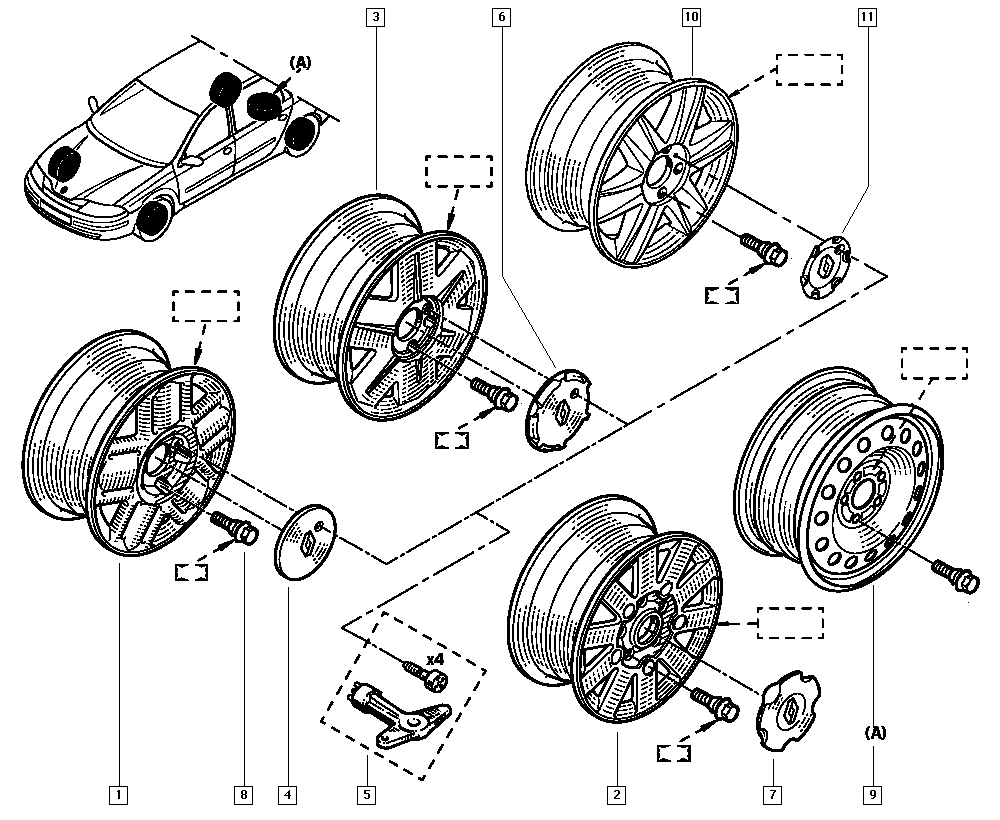 RENAULT 82 00 025 716 - Pyöränruuvi onlydrive.pro