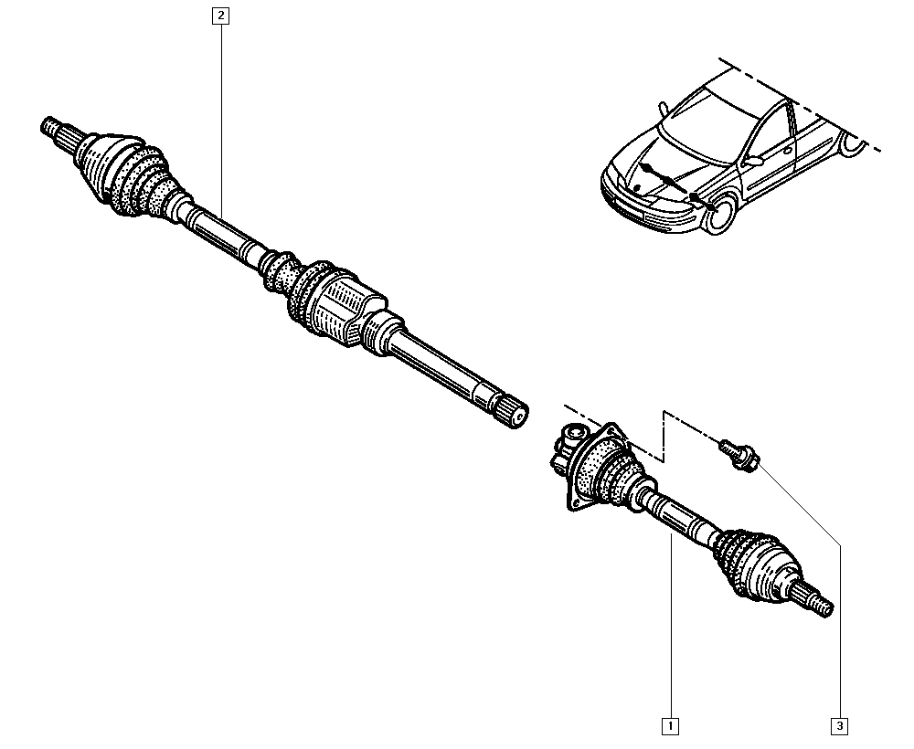 RENAULT 8200169176 - Drive Shaft onlydrive.pro