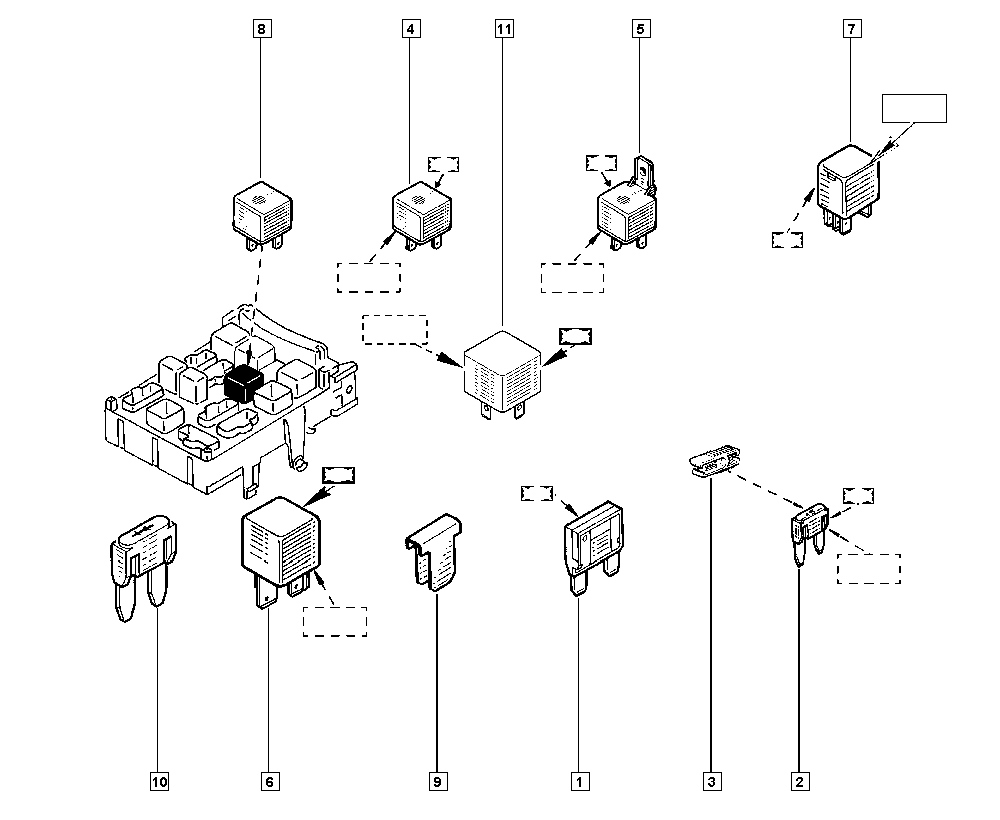 RENAULT 77 00 810 395 - Electrical relays onlydrive.pro