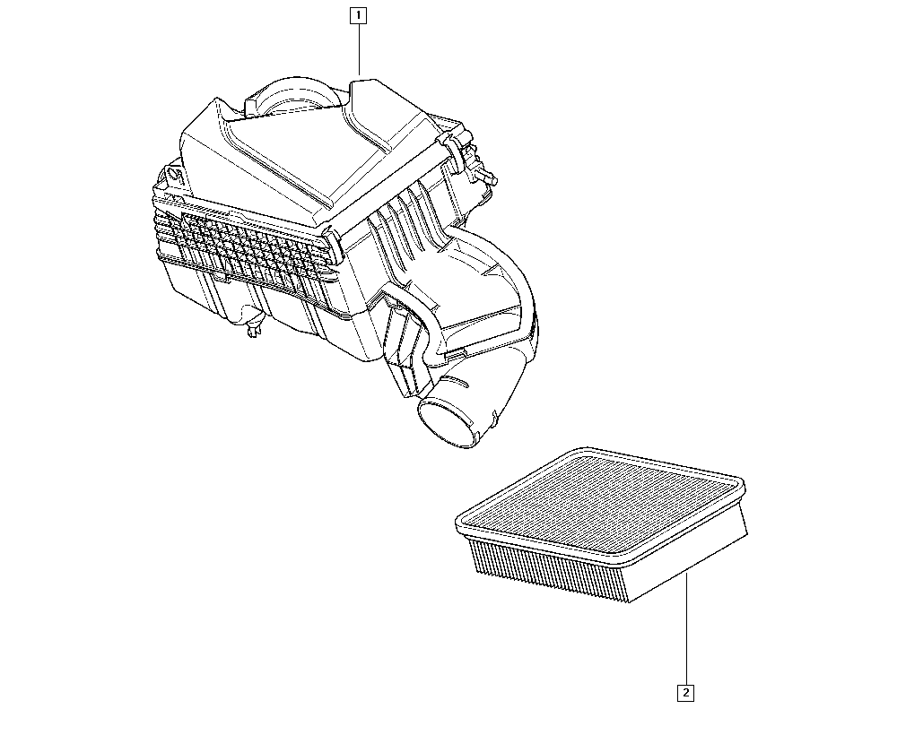 RENAULT 82 00 602 361 - Воздушный фильтр, двигатель onlydrive.pro
