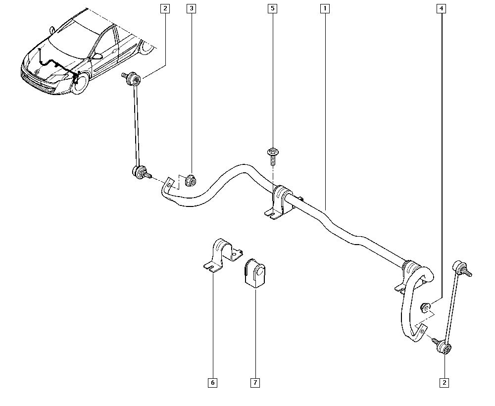 RENAULT 54 61 800 01R - Rod / Strut, stabiliser onlydrive.pro