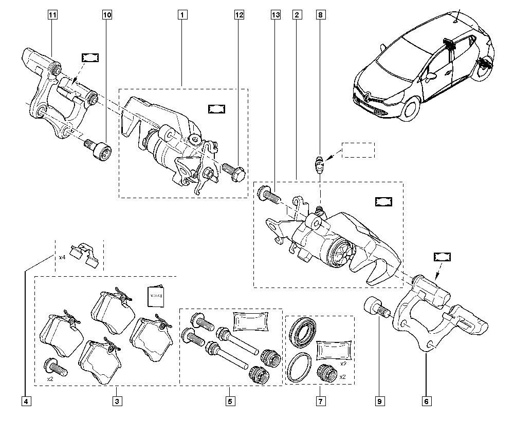 RENAULT 440015923R - Juhthülsikomplekt,pidurisadul onlydrive.pro