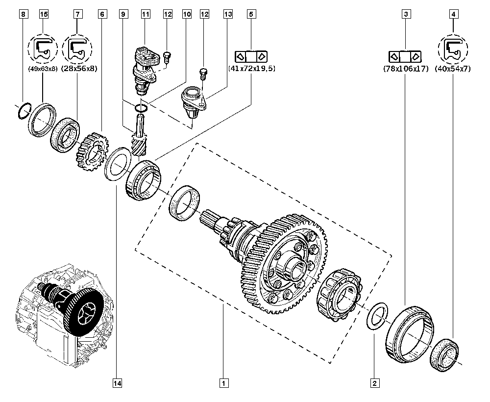 CITROËN 9635057280 - Differential onlydrive.pro