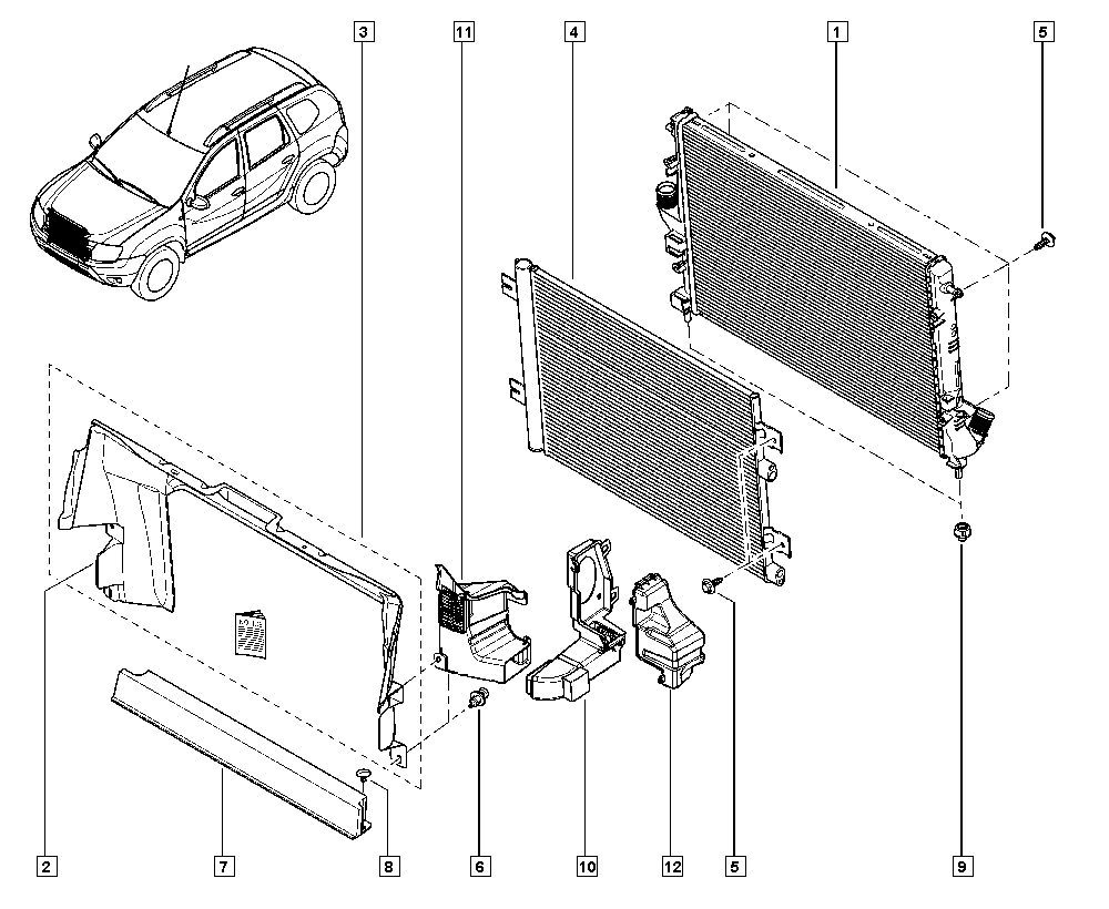 NISSAN 921007794R - Coolant radiator onlydrive.pro