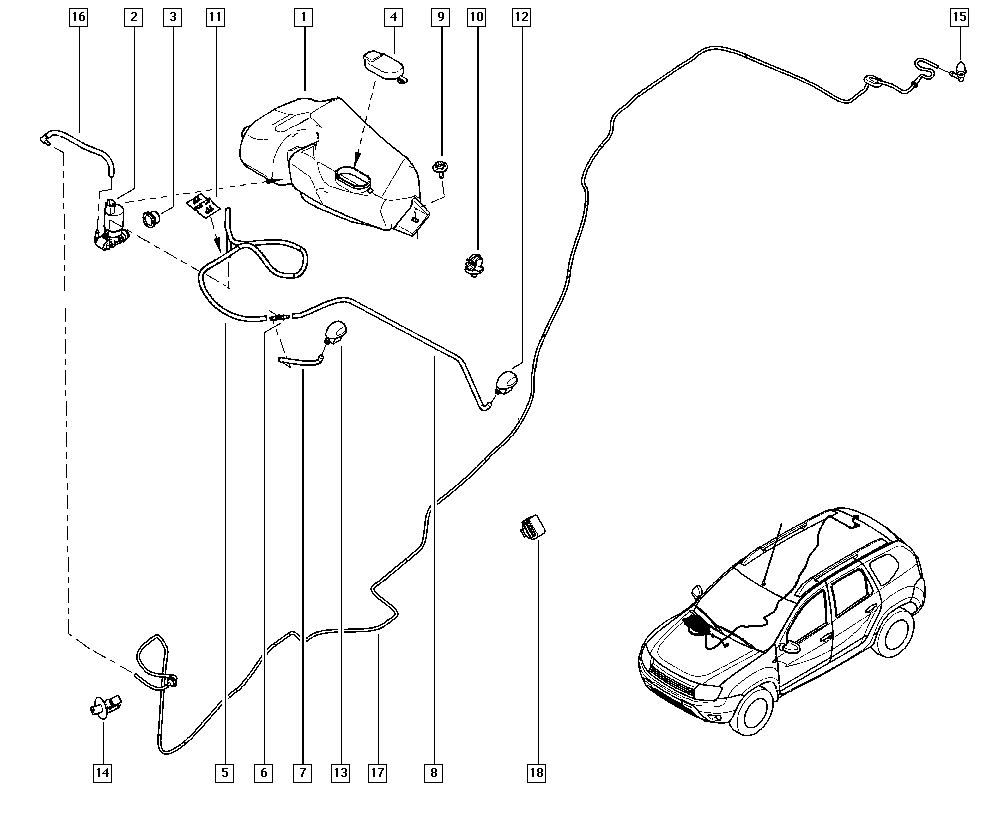 NISSAN 60015-49444 - Klaasipesuvee pump,klaasipuhastus onlydrive.pro