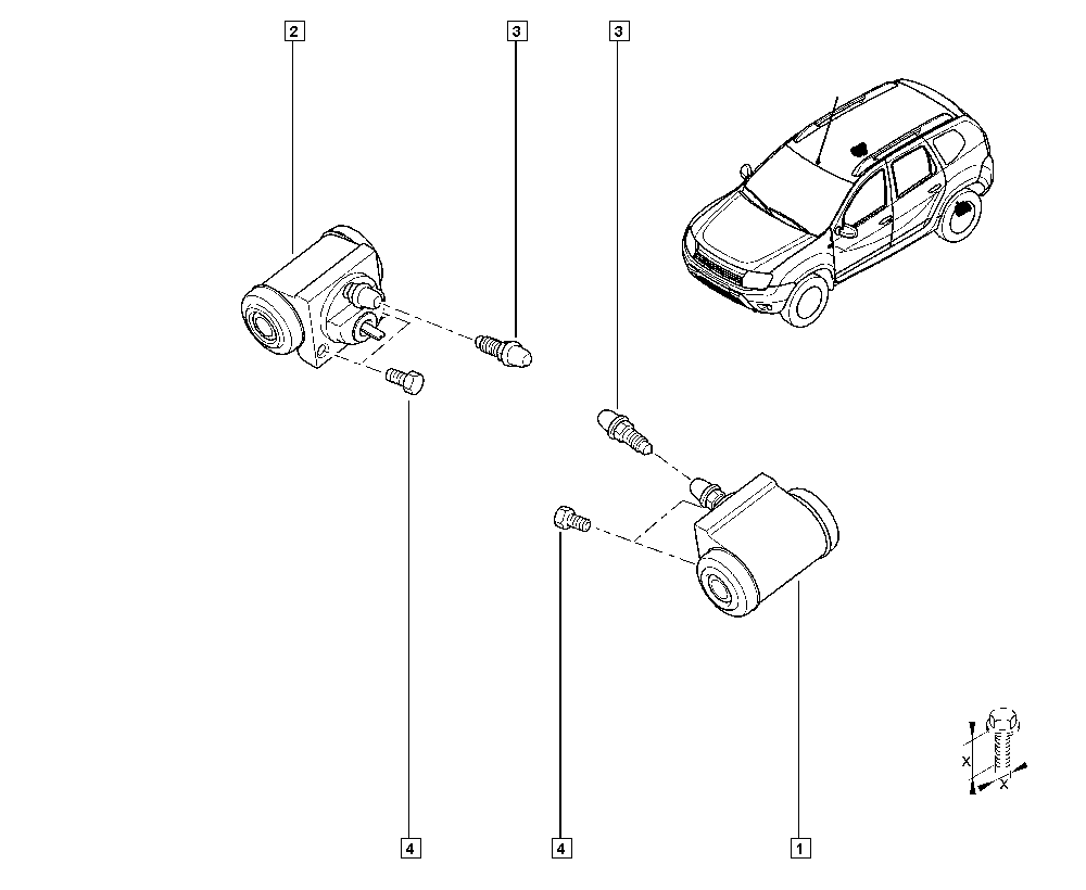 RENAULT 6001549707 - Rato stabdžių cilindras onlydrive.pro