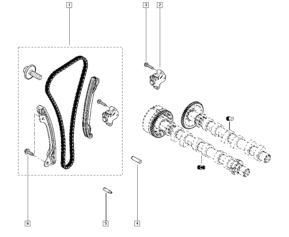 RENAULT 13 07 064 25R - Tensioner, timing chain onlydrive.pro