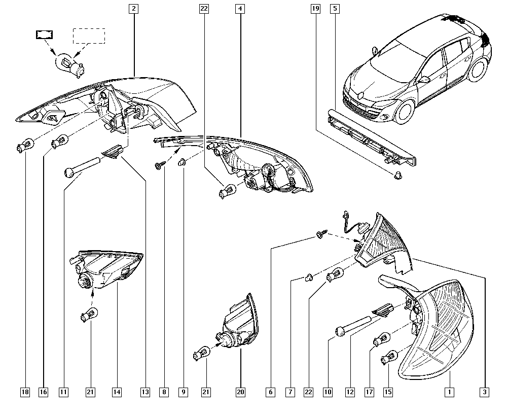 RENAULT 77 03 097 178 - Lemputė, prietaisų skydelio apšvietimas onlydrive.pro