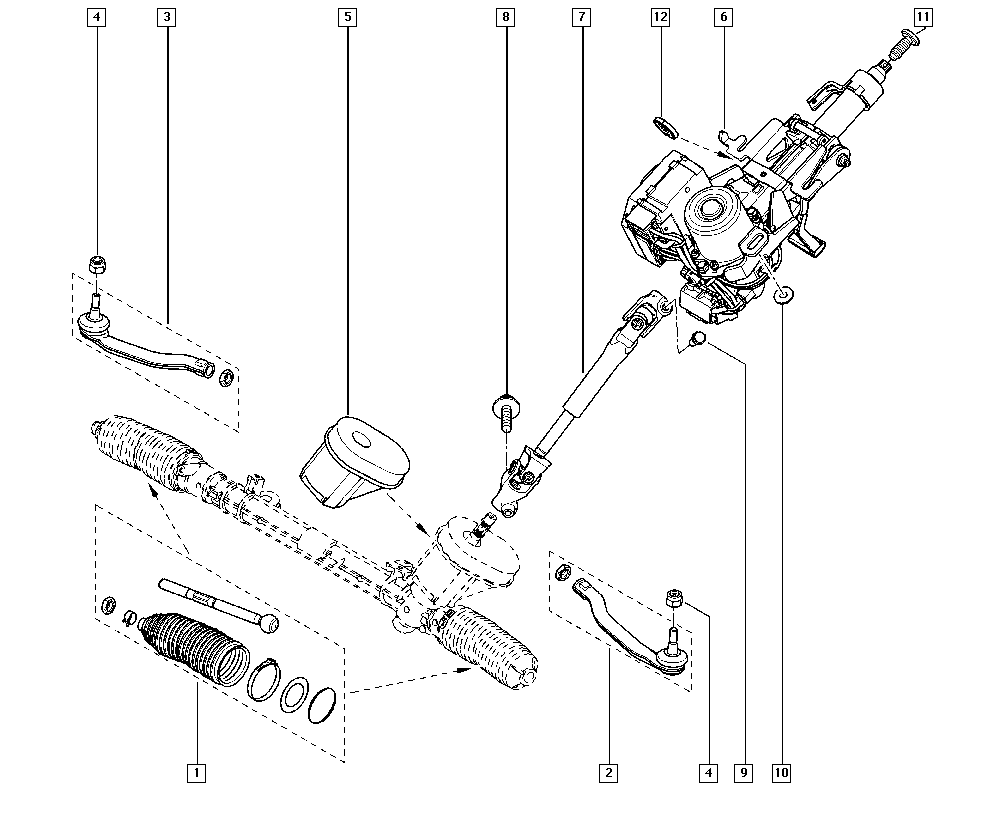 RENAULT 48 52 156 12R - Aksiālais šarnīrs, Stūres šķērsstiepnis onlydrive.pro