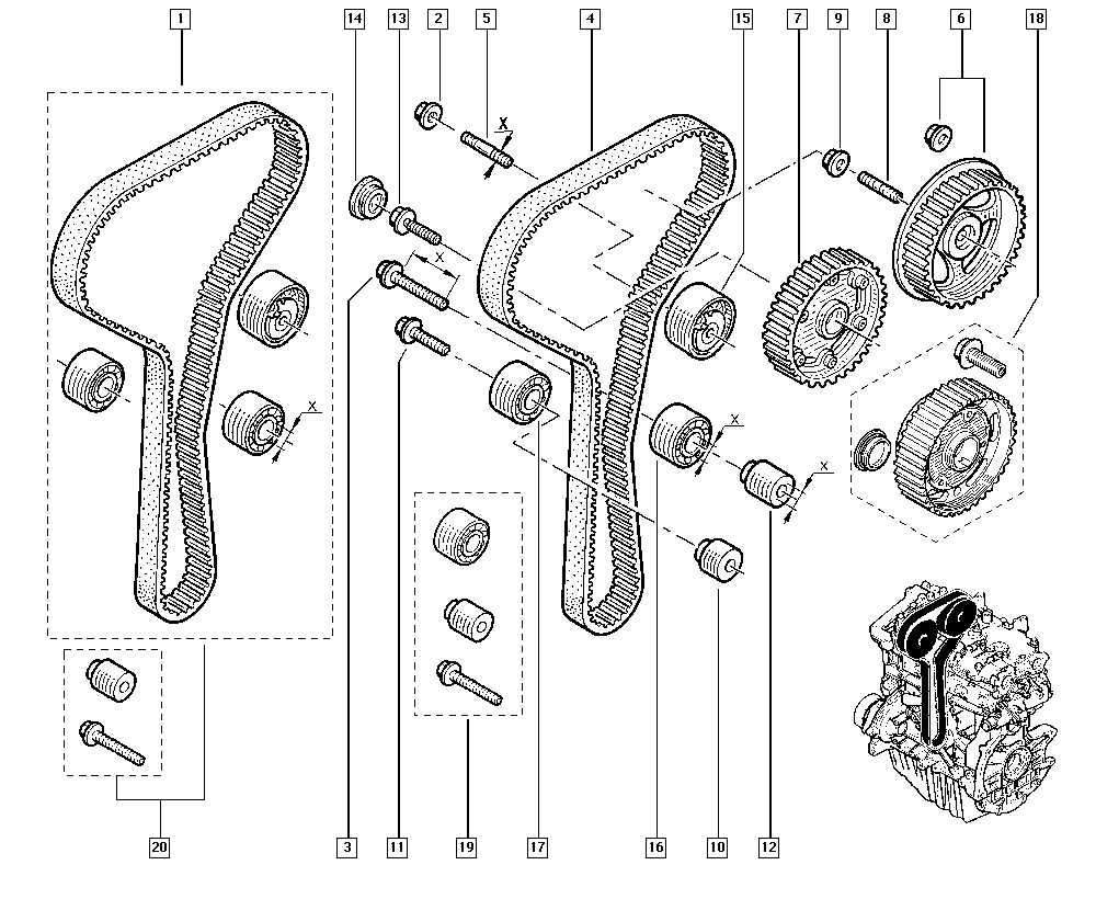 RENAULT 82 01 058 069 - Valve timing onlydrive.pro