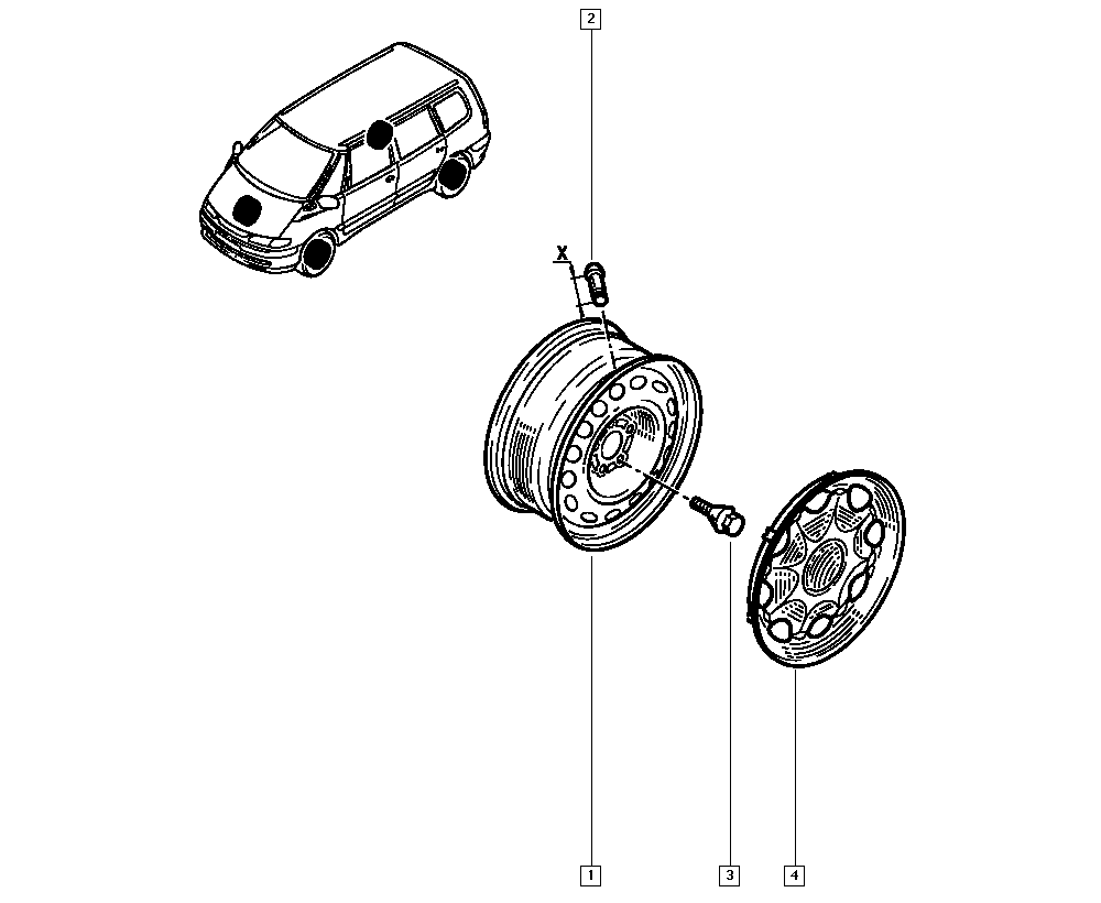 RENAULT 82 00 030 702 - Riteņa stiprināšanas skrūve onlydrive.pro