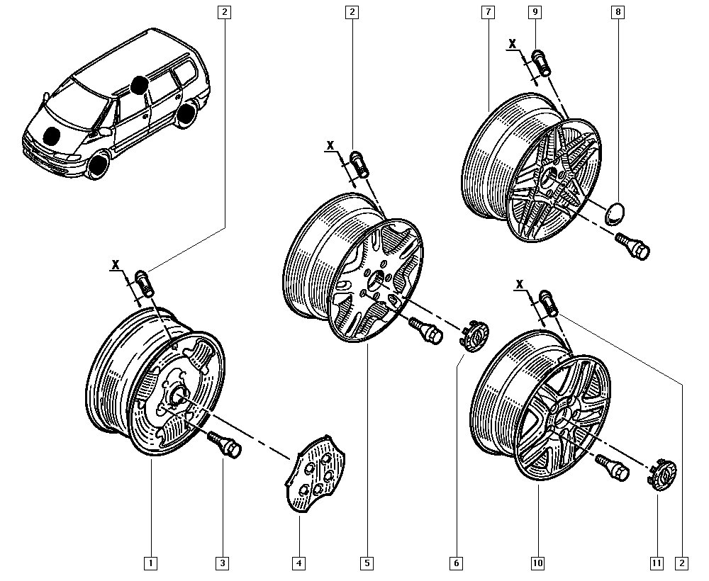 RENAULT 82 00 426 593 - Riteņa stiprināšanas skrūve onlydrive.pro