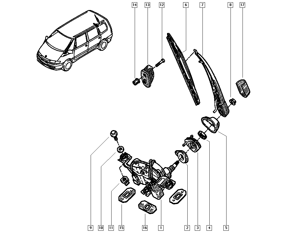 RENAULT 60 25 370 353 - Wipers onlydrive.pro