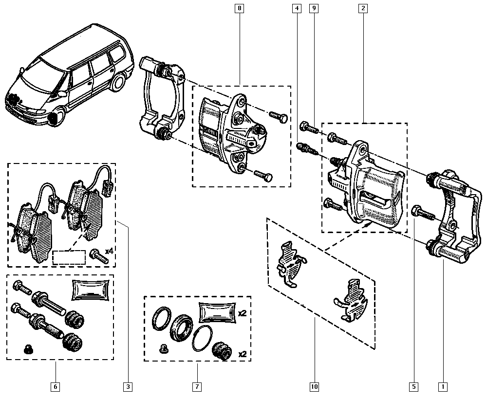 RENAULT 6025370396 - Тормозной суппорт onlydrive.pro