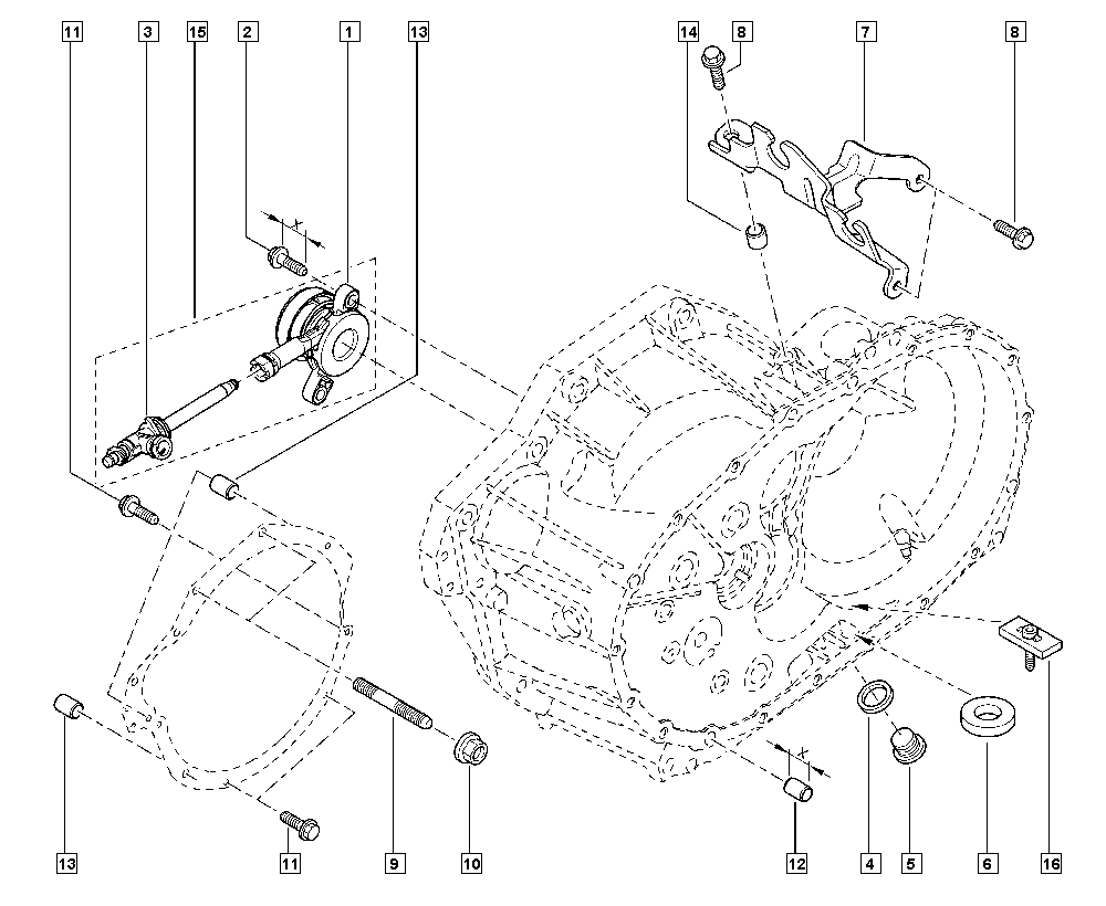 RENAULT 30 62 024 43R - Centrālais izslēdzējmehānisms, Sajūgs onlydrive.pro