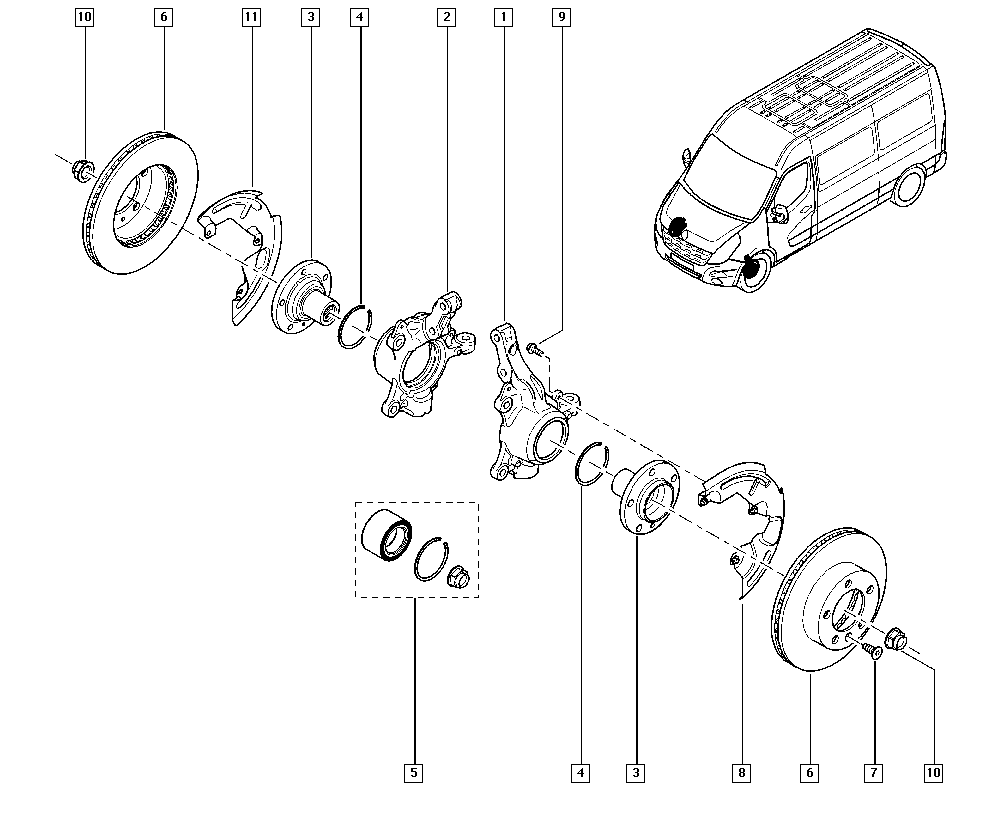 RENAULT 40 21 414 38R - Riteņa rumbas gultņa komplekts onlydrive.pro