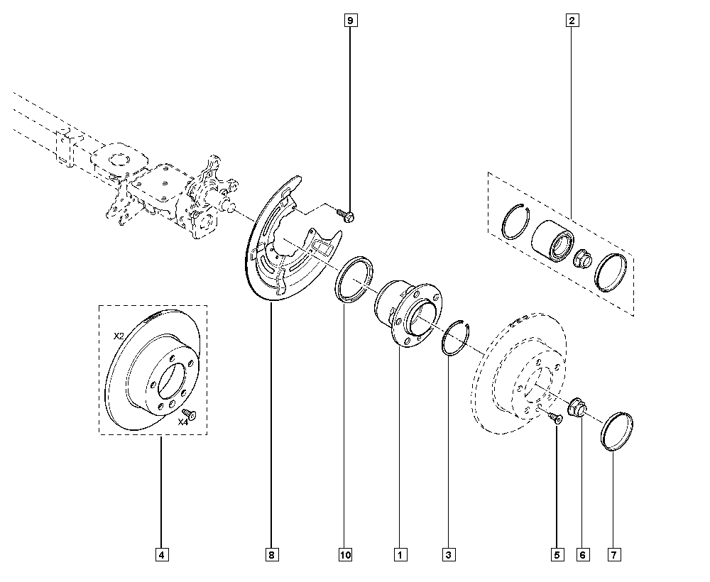 RENAULT 43 21 070 45R - Bearing Kit, wheel hub onlydrive.pro