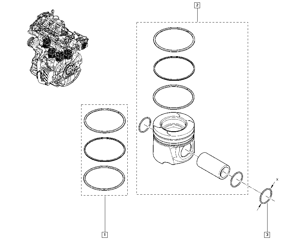 RENAULT 120A17400R - Piston onlydrive.pro