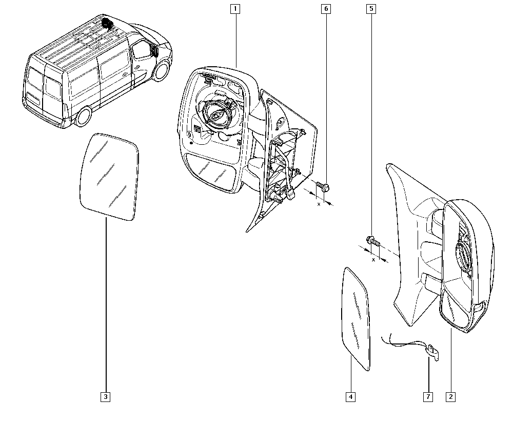 RENAULT 963021976R - Наружное зеркало onlydrive.pro