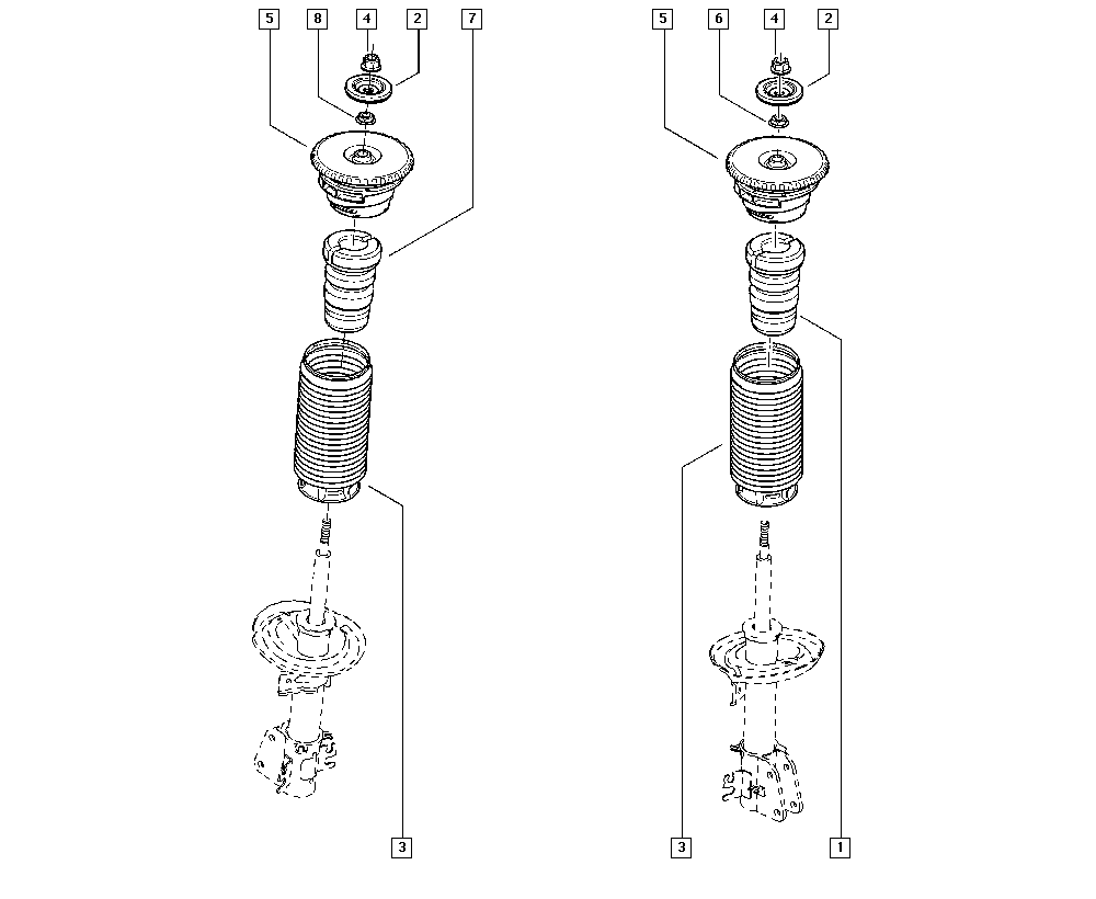 RENAULT 543880453R - Protective Cap / Bellow, shock absorber onlydrive.pro