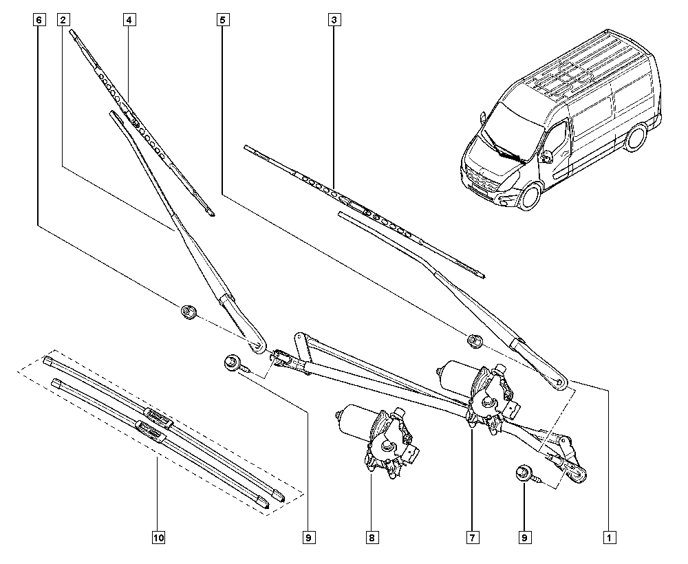 RENAULT 8200734788 - Window Wiper System onlydrive.pro