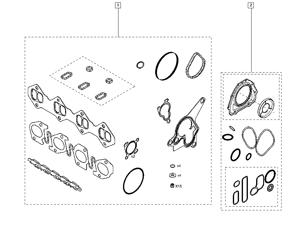 RENAULT 77 01 479 334 - Engine seals onlydrive.pro