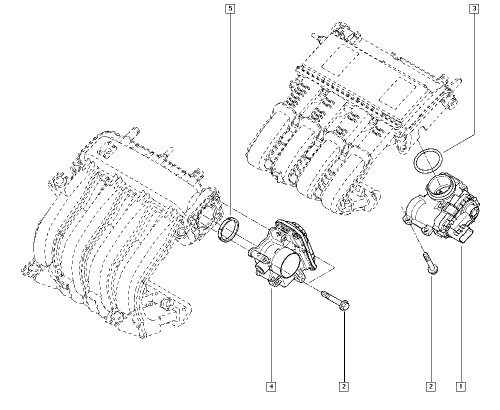 RENAULT 82 00 568 712 - Throttle body onlydrive.pro